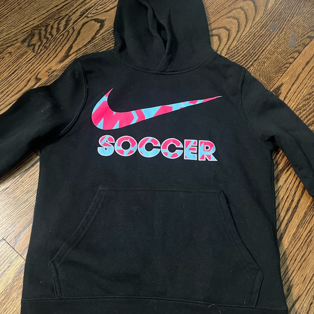 Nike Kids Black Soccer Hoodie- small